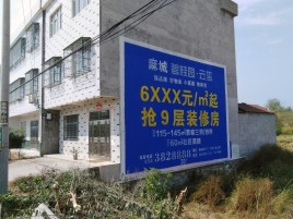 周至墙体广告质量分析