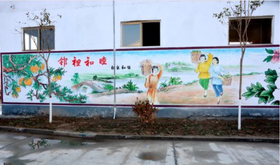 周至乡镇文化墙 乡风文明焕发新活力